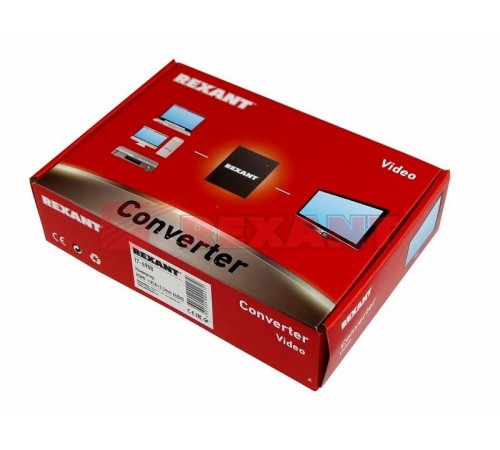 Конвертер HDMI на VGA + Стерео 3,5 мм, металл  17-6908  REXANT