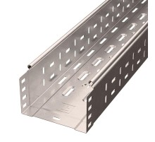 Лоток перфорированный Стандарт INOX (AISI 409) 150х100х3000 (0,7 мм) (6 м/уп)  PR16.2413  Промрукав