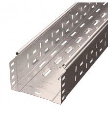 Лоток перфорированный Стандарт INOX (AISI 409) 150х100х3000 (0,7 мм) (6 м/уп)  PR16.2413  Промрукав