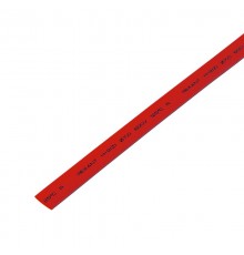 Термоусадка 8,0 / 4,0 мм, красная (1м)  20-8004  REXANT
