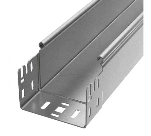 Лоток неперфорированный Профи INOX (AISI 304) 100х80x3000 (1,2 мм) (6 м/уп)  PR16.14038  Промрукав