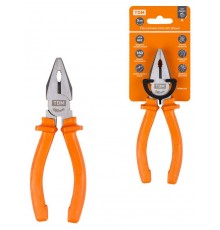 Пассатижи (плоскогубцы), с пластиковыми рукоятками, углеродистая сталь, 160 мм, серия "Гранит"  SQ1009-0101  TDM