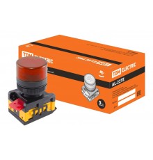 Лампа AL-22TE сигнальная d22мм красный неон/230В цилиндр   SQ0702-0010  TDM