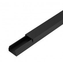 Кабель-канал черный 2-й замок в п/э 15х10 мм (144 м/уп) Промрукав  PR03.0209  Промрукав