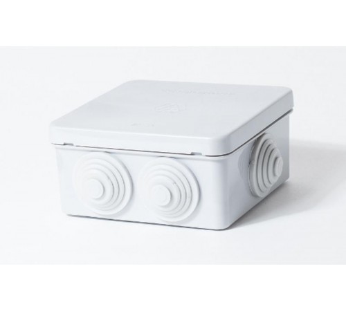 Коробка распределительная с кабельными вводами, (6 вводов) 100х100х50, IP54  KMS 002  SPL