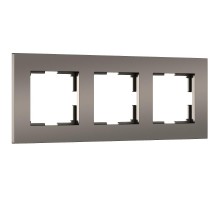 W0032963/ Электроустановочные изделия -Рамка на 3 поста Slab (бронза софт) a062814 Werkel