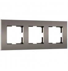 W0032963/ Электроустановочные изделия -Рамка на 3 поста Slab (бронза софт) a062814 Werkel
