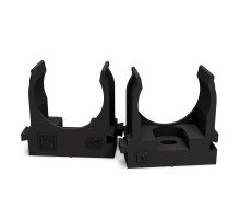 Крепеж-клипса для труб для монтажного пистолета черная в п/э д25 (100шт/700шт уп/кор)  PR13.0133  Промрукав