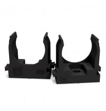 Крепеж-клипса для труб для монтажного пистолета черная в гофроящике d25 мм (900шт/кор)  PR13.0457  Промрукав