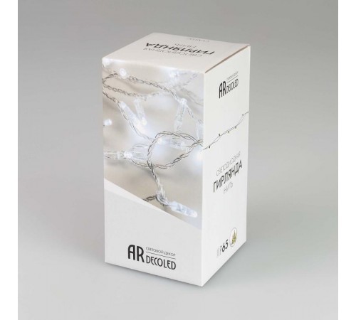Светодиодная гирлянда ARD-STRING-CLASSIC-1000-CLEAR-100LED-PULSE White (230V, 7W) (Ardecoled, IP65)  031638  Arlight