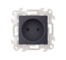 Simon 24 Графит Розетка 2К   2450442-038  Simon