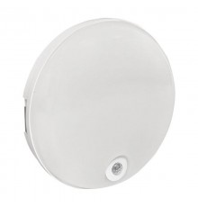 Светильник светодиодный ЖКХ круг ДПО-2100 с инфракрасным датчиком движения 12Вт 4000K IP65  EKF PROxima  BKL-2100DI-R-12-4000  EKF