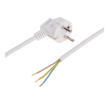 Шнур электрический с вилкой ПВС 3х1,0 мм2 3м (белый)  11-1319  REXANT