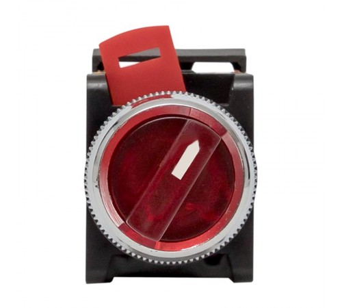 Переключатель ANC-22 3P красный с подсветкой 24В NO+NC EKF PROxima  psw-ans-3p-r-24  EKF