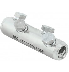 Соединитель болтовой луженый СБЛ 70-240/4 35кВ  UCB11-070-240-04-35  IEK