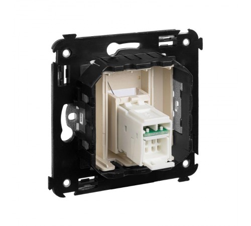 Компьютерная розетка RJ-45 в стену, кат.5e одинарная, "Avanti","Ванильная дымка"  4405463  DKC