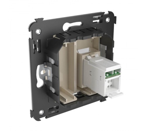 Компьютерная розетка RJ-45 в стену, кат.5e одинарная, "Avanti","Ванильная дымка"  4405463  DKC