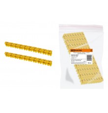 Маркер наборный - символ "L" желтый 6 мм2 (100 шт.)   SQ0534-0057  TDM