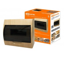 Бокс пластиковый навесной ЩРН-П-10 модулей  IP41 "Эко" (сосна)   SQ0901-0015  TDM