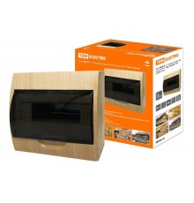 Бокс пластиковый навесной ЩРН-П-10 модулей  IP41 "Эко" (сосна)   SQ0901-0015  TDM