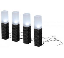 Светильник уличный  ERASF23-14 Ротанг на солнечной батарее высота 41 см 4 шт 4 LED  Б0062362  ЭРА