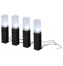 Светильник уличный  ERASF23-14 Ротанг на солнечной батарее высота 41 см 4 шт 4 LED  Б0062362  ЭРА