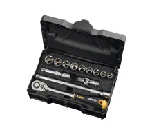 Набор метрических головок с удлиненной трещоткой Ergonic в кейсе, 13шт 05681318  05681318  Felo