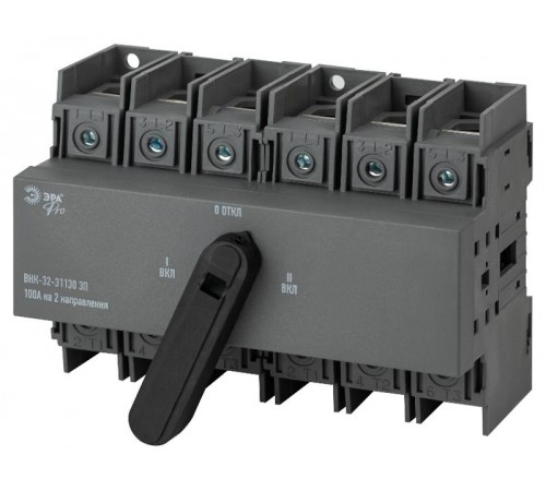 Выключатель-разъединитель ВНК-32-31130 PRO mvr30-3-100E 3П 100А на 2 направления с фронтальной рукояткой управления  Б0054014  ЭРА