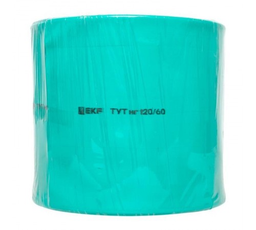 Термоусаживаемая трубка ТУТ нг 120/60 зелёная рулон PROxima  tut-120-j  EKF
