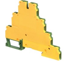 Клемма D4/6.P.T1, земля, 4-уровня, винт 4мм.кв., желто-зеленая  1SNA199220R0000  TE