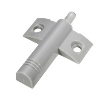 Амортизатор газовый для плавного закрывания двери, врезной/внешний серый (1 шт) - пакет   129984  Tech-KREP