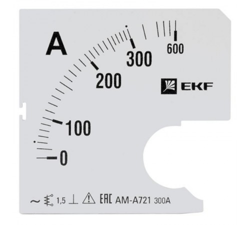 Шкала сменная для A721 300/5А-1,5 EKF PROxima  s-a721-300  EKF