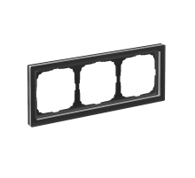 ArtGalery Pure Черный Рамка 3-постовая , МАТОВОЕ органическое стекло  GAL331003  SE
