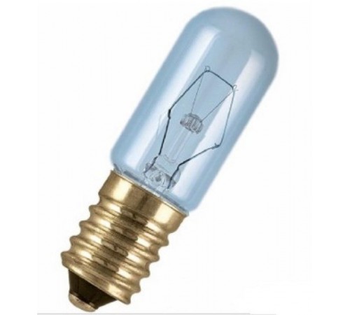 Лампа накаливания ЛОН трубчатая d17мм E14 15Вт 230В прозрачная для холодильников SPC T FRIDG CL 15W 230V E14 BLI1  4050300092928  Osram