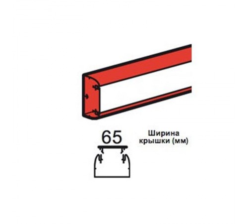 Кабель-канал 80*35 без крышки - белый DLP  010411  Legrand