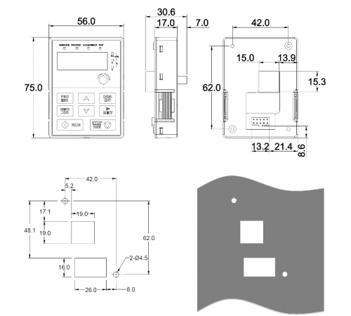 LED панель управления STV320  SEOP-1202  Systeme Electric