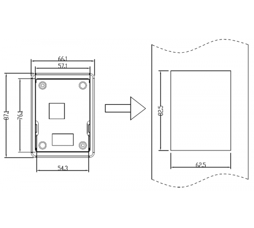 LED панель управления STV320  SEOP-1202  Systeme Electric
