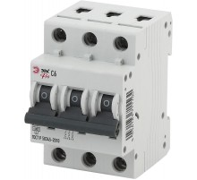 Выключатель автоматический трехполюсный NO-902-187 ВА47-63 3P 6А 6кА характеристика C Pro  Б0036871  ЭРА