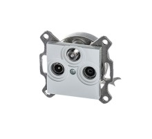 ABB Levit Серый Розетка TV-R-SAT единственная  5011H-A03303 16W  2CHH083303A6016  ABB