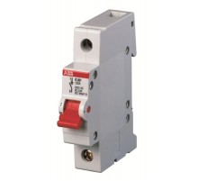Рубильник 1 пол. E201r 125A рычаг красный  2CDE281001R0125  ABB