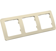 Рамка трёхместная, скрытой установки, цвет слоновая кость  Р403-01  HEGEL