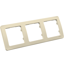 Рамка трёхместная, скрытой установки, цвет слоновая кость  Р403-01  HEGEL
