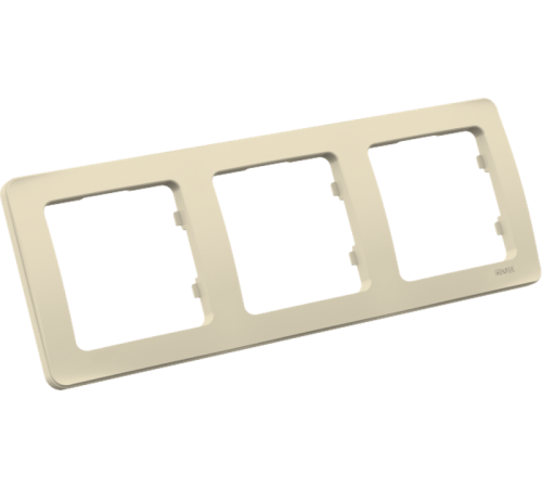 Рамка трёхместная, скрытой установки, цвет слоновая кость  Р403-01  HEGEL