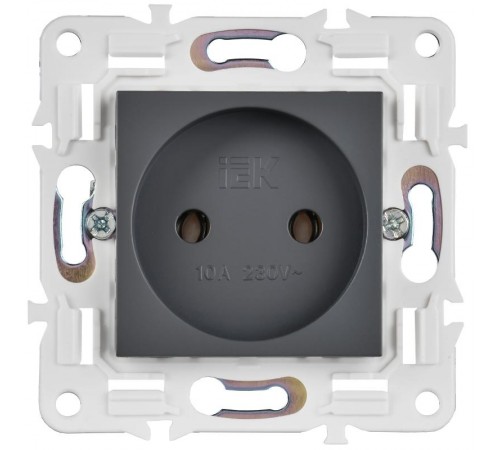 SKANDY Розетка без з/к/ш 10А SK-R02T титан  SK-R10-10-K48  IEK