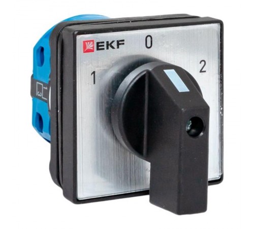 Переключатель кулачковый ПК-1-21 10А 1P "1-0-2" IP65  pk-1-21-10-65  EKF