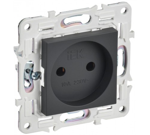 SKANDY Розетка без з/к/ш 10А SK-R02T титан  SK-R10-10-K48  IEK