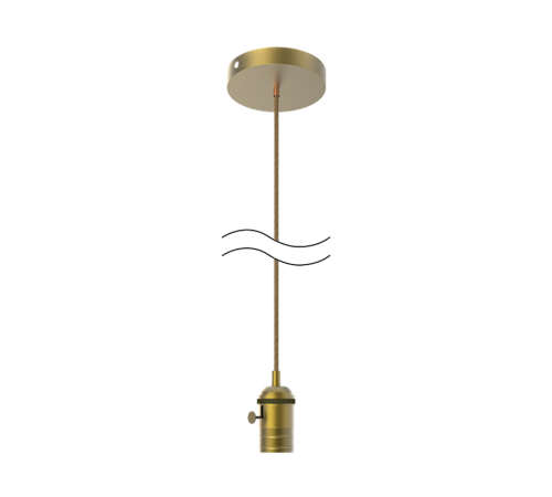 Светильник подвесной шнур под лампу Decor PL042 бронзовый E27, 1 м, 1/40  PL042  Gauss