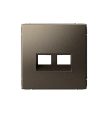 ArtGallery Мокко Накладка двойная для информационных функций типа Keystone  GAL000690  SE