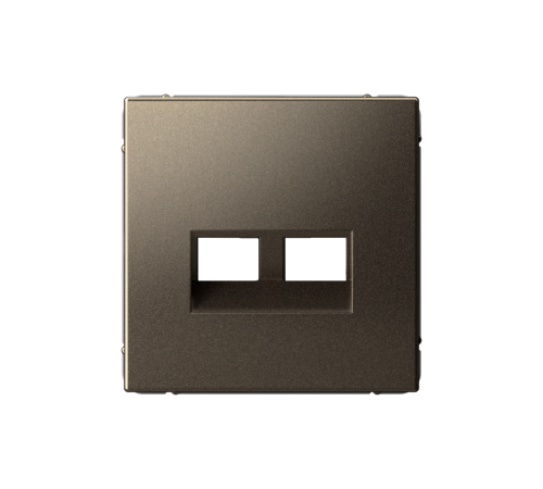 ArtGallery Мокко Накладка двойная для информационных функций типа Keystone  GAL000690  SE