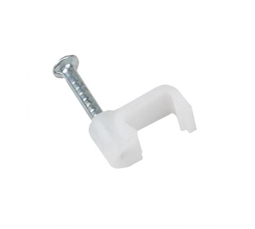 Скоба крепежная квадратная (плоская) (6мм.) (50шт.) EKF PROxima  plcn-ss-6  EKF